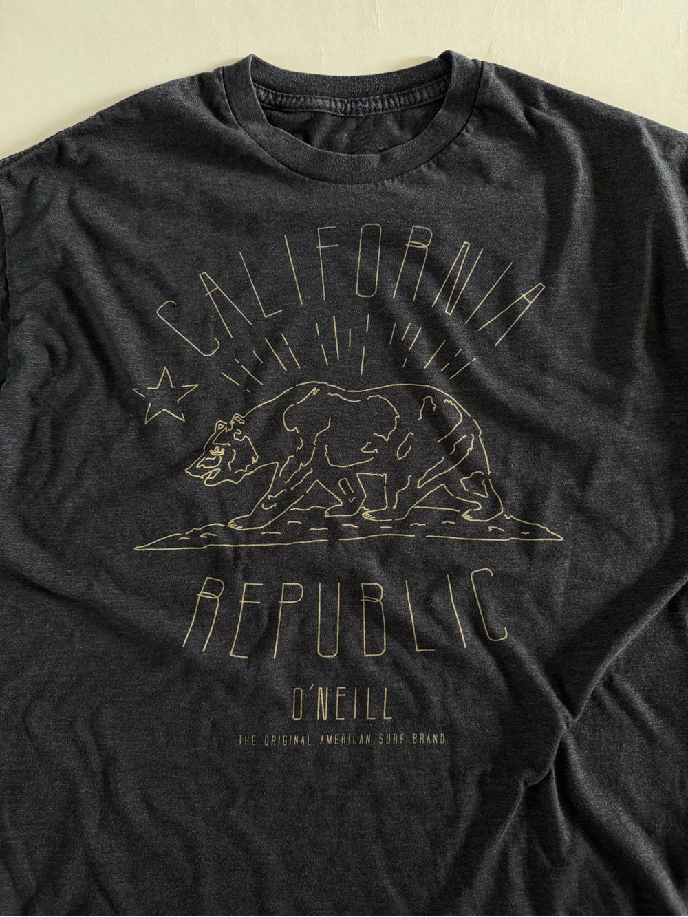 O'Neill California Republic Graphic Tee - Charcoal Gray - Picture 3 of 4